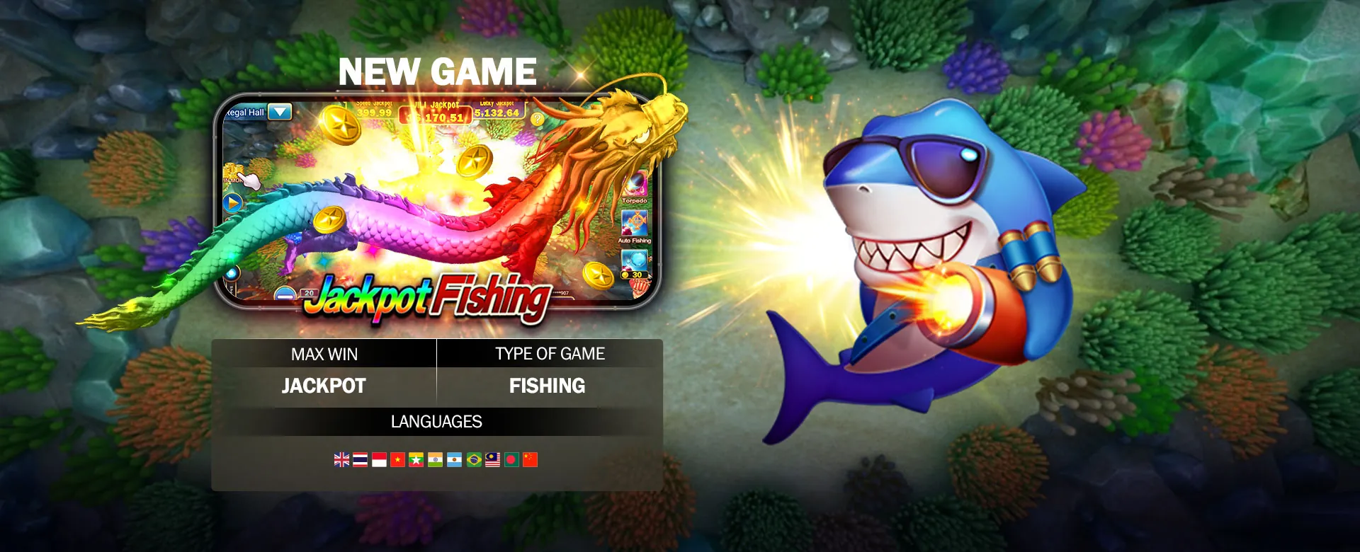 Dynamic representation of phmacao online casino lobby with various games