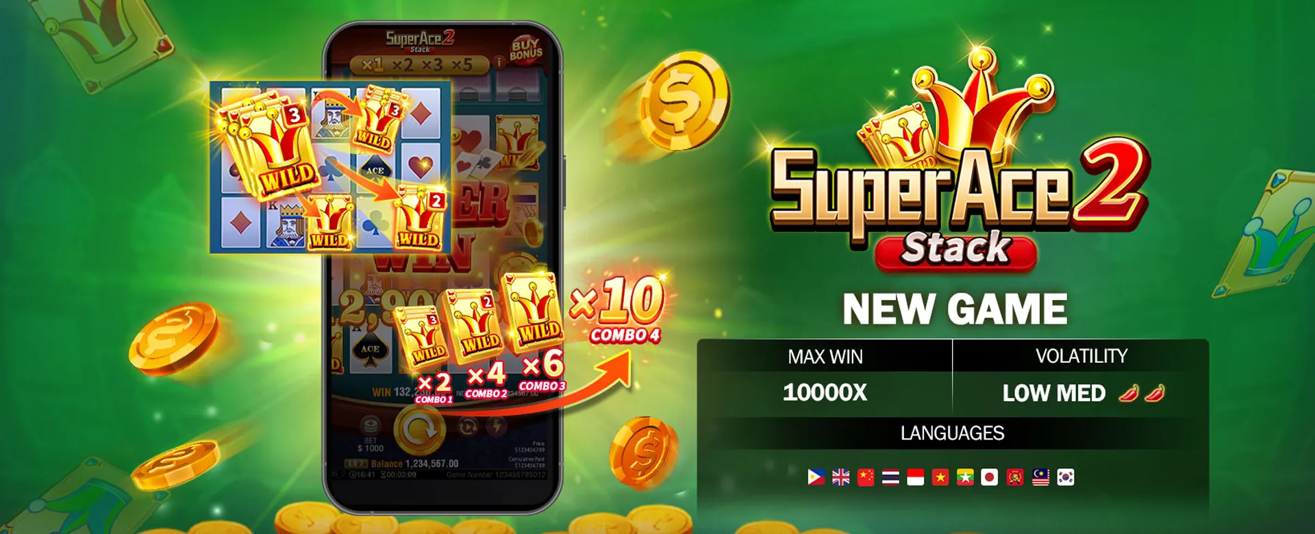 phmacao Online Poker: Players at a virtual poker table with cards and chips